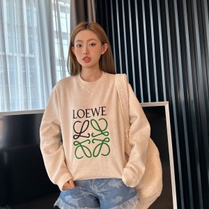 loewe anagram regular fit sweatshirt in cotton