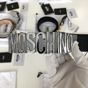 moschino leather belt
