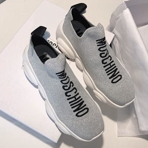 moschino teddy run sneakers shoes with logo