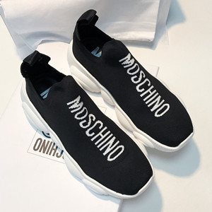 moschino teddy run sneakers shoes with logo