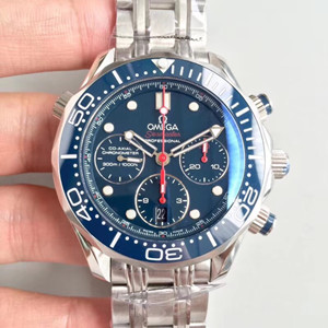 omega seamaster diver 300m co-axial chronograph watch ac factory