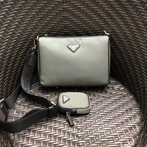 9A+ quality prada nylon and saffiano leather bag with strap #2vh113