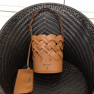 9A+ quality prada leather bucket bag #1be049