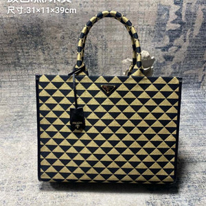 9A+ quality prada large symbole jacquard fabric handbag #1ba356