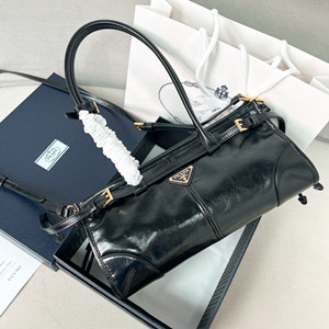 9A+ quality prada medium leather handbag #1ba426
