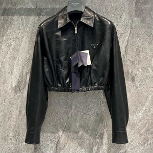 9A+ quality prada leather jacket