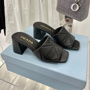 prada quilted nappa leather sandals shoes
