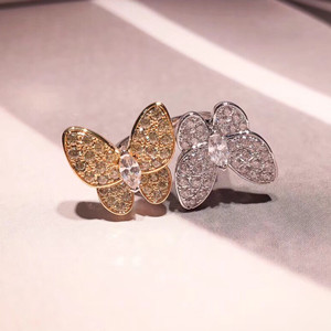 van cleef & arpels two butterfly between the finger ring