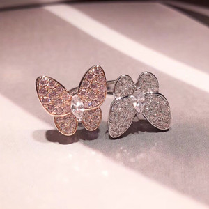 van cleef & arpels two butterfly between the finger ring