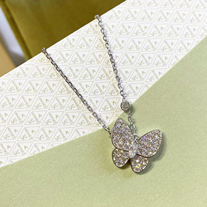 van cleef & arpels two butterfly necklace