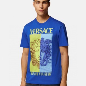 versace medusa graphic t-shirt