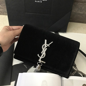 ysl saint laurent 19cm kate chain wallet with tassel #491521