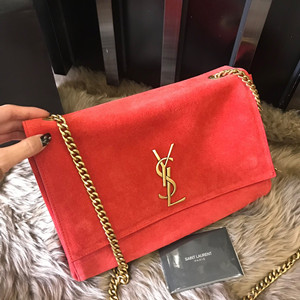 ysl saint laurent medium reversible kate bag in suede and smooth leather #553804