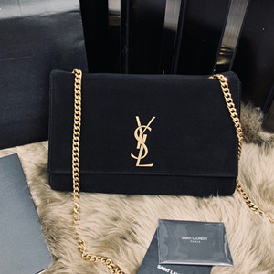 ysl saint laurent medium reversible kate bag in suede and smooth leather #553804