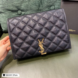 ysl yves saint laurent becky small chain bag in quilted lambskin #579607