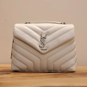 ysl yves saint laurent 24cm loulou small in quilted"y"leather