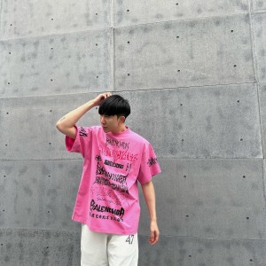 balenciaga diy metal t-shirt large fit