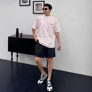 balenciaga men's masking tape medium fit t-shirt