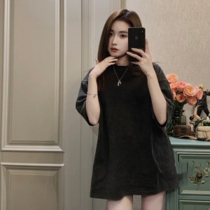 9A+ quality balenciaga back t-shirt large fit in black