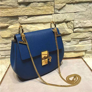 chloe drew small bag in grained leather shoulder bags 23cm