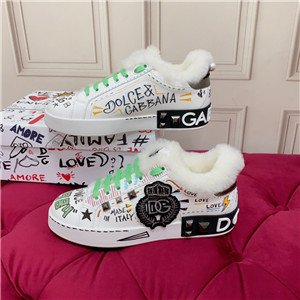dolce & gabbana portofino vintage calfskin sneakers shoes