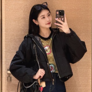 lv louis vuitton reversible monogram hooded puffer jacket