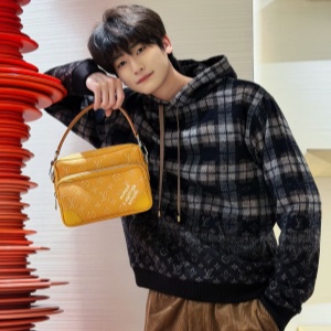 lv louis vuitton houndstooth monogram cardigan