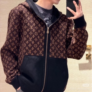lv louis vuitton monogram zip hoodie