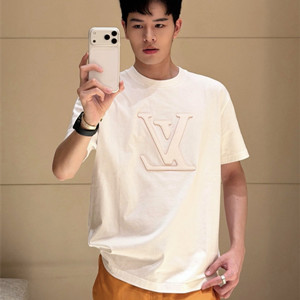 lv louis vuitton laser cut signature t-shirt