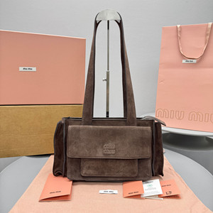 miumiu suede shouder bag