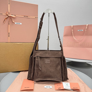 miumiu suede shoulder bag