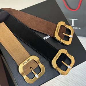 miumiu 3.5cm suede belt