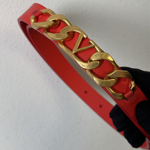 valentino 2.0cm vlogo chain signature belt