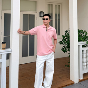 burberry cotton polo shirt