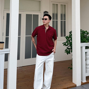 burberry cotton polo shirt