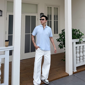 burberry cotton polo shirt