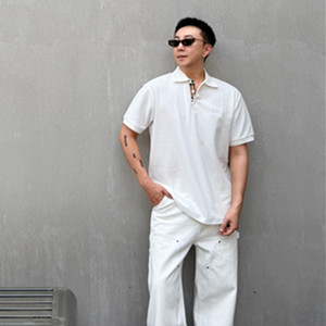 burberry cotton polo shirt