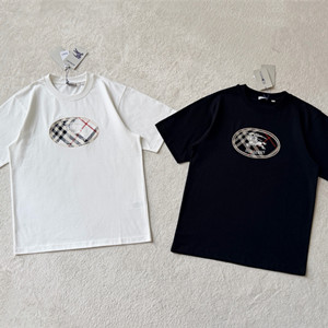 burberry check knight stamp cotton t-shirt