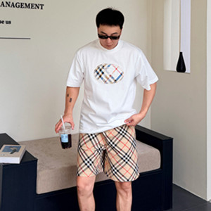 burberry check knight stamp cotton t-shirt