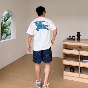 burberry heritage logo cotton t-shirt