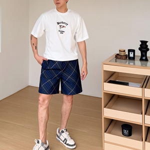 burberry check flag cotton t-shirt