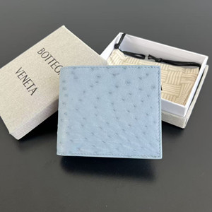 bottega veneta ostrich bi-fold wallet #605721
