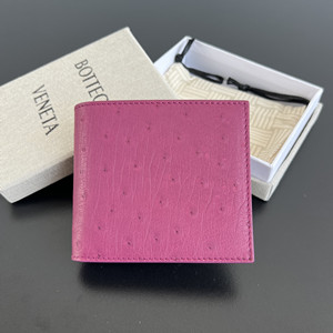 bottega veneta ostrich bi-fold wallet #605721