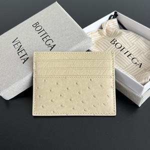 bottega veneta ostrich credit card case #743209