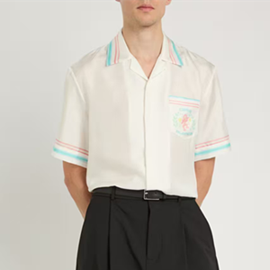 casablanca short sleeve silk shirt