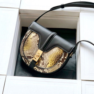 celine small besace 16 bag in python and satinated calfskin #670