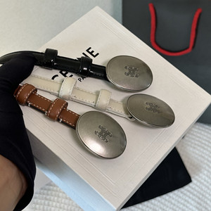 celine 1.3cm thin plate belt