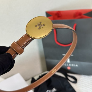celine 1.3cm thin plate belt