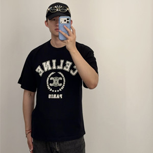 celine t-shirt in cotton jersey