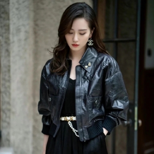 chanel leather jacket